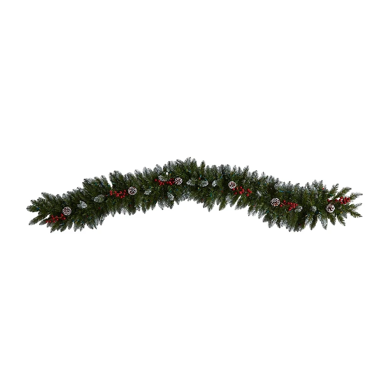 Nearly Natural Pre-Lit Indoor Garland