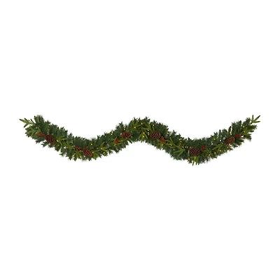 Nearly Natural Pre-Lit Indoor Garland