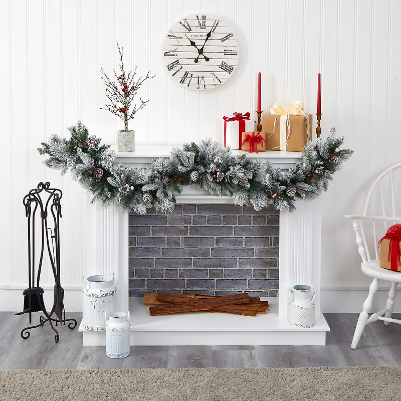 Nearly Natural Pre-Lit Indoor Garland
