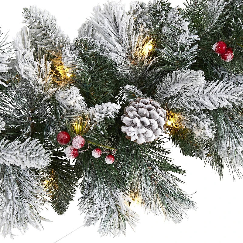 Nearly Natural Pre-Lit Indoor Garland