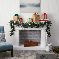 Nearly Natural Pre-Lit Indoor Garland