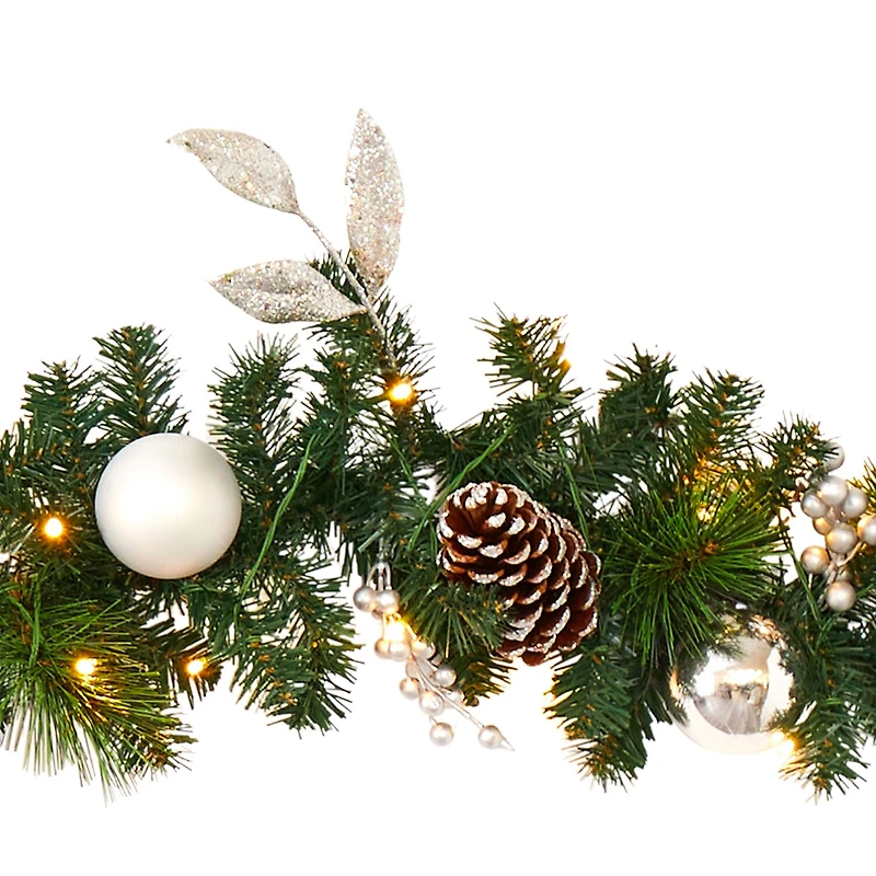 Nearly Natural Pre-Lit Indoor Garland