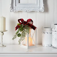 Nearly Natural Berry Pine Lighted Christmas Tabletop Decor