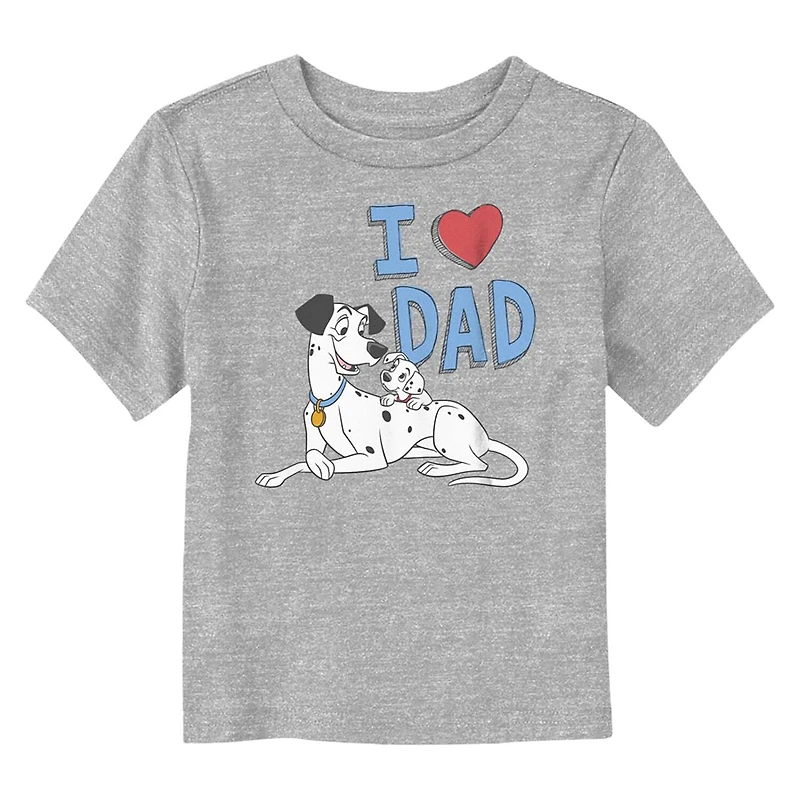 Disney Collection Toddler Unisex Crew Neck Short Sleeve Regular Fit 101 Dalmatians Graphic T-Shirt
