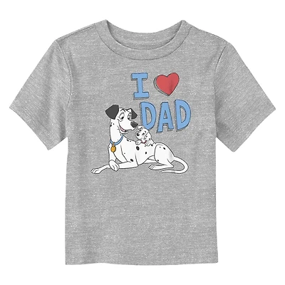 Disney Collection Toddler Unisex Crew Neck Short Sleeve Regular Fit 101 Dalmatians Graphic T-Shirt