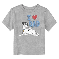 Disney Collection Toddler Unisex Crew Neck Short Sleeve Regular Fit 101 Dalmatians Graphic T-Shirt