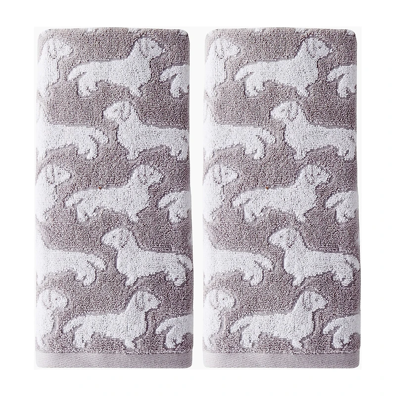 Saturday Knight Dog 2-pc. Hand Towel