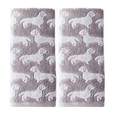 Saturday Knight Dog 2-pc. Hand Towel