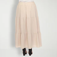 White Mark Womens Plus Maxi Skirt