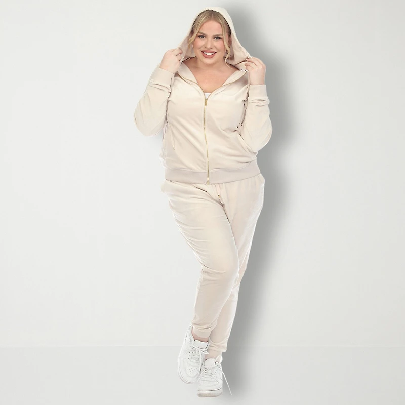 White Mark 2-pc. Track Suit Plus