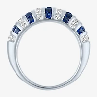Womens Gemstone Sterling Silver Cocktail Ring