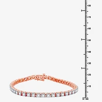 Womens 5 CT. T.W. Natural White Diamond 10K Gold 7.5 Inch Tennis Bracelet