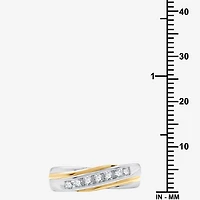 I Said Yes (H-I / I1) Womens 2MM 1/4 CT. T.W. Lab Grown White Diamond 14K Gold Over Silver Sterling Wedding Band