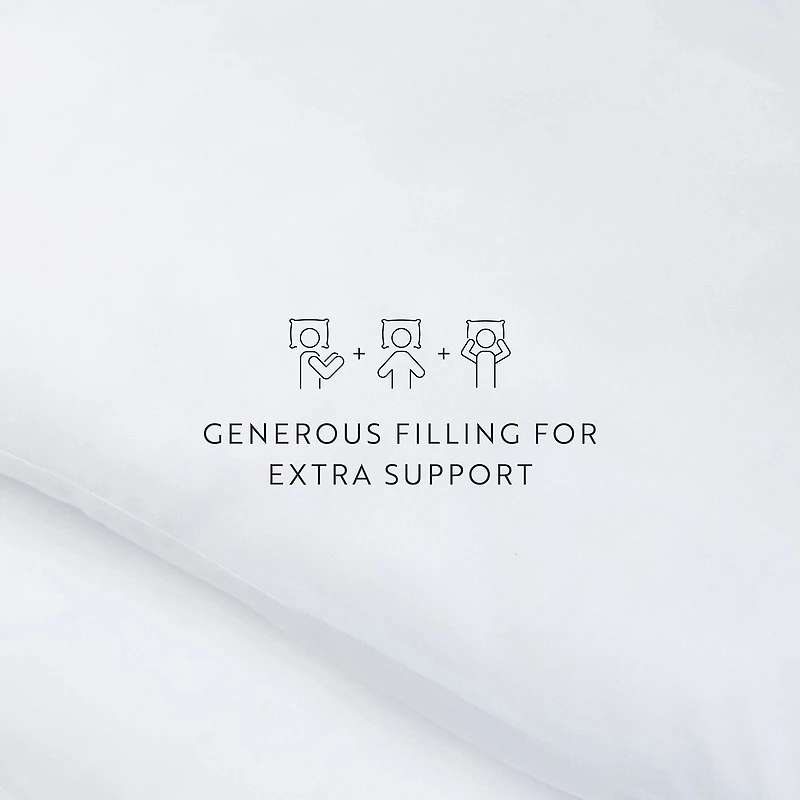 Casual Comfort Down Alternative 2 Pack Soft Density Bed Pillow