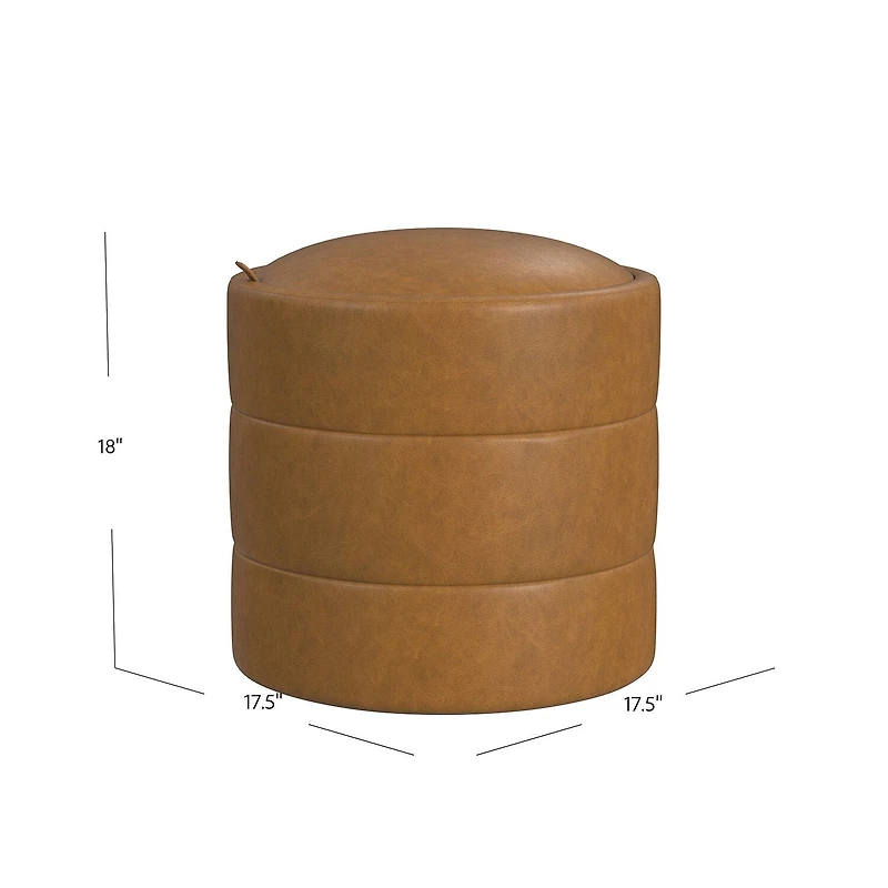 Homepop Storage Lift-Top Upholstered Ottoman
