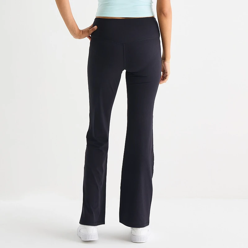Arizona Womens Mid Rise 30 1/2" Active Flare Juniors Full Length Leggings