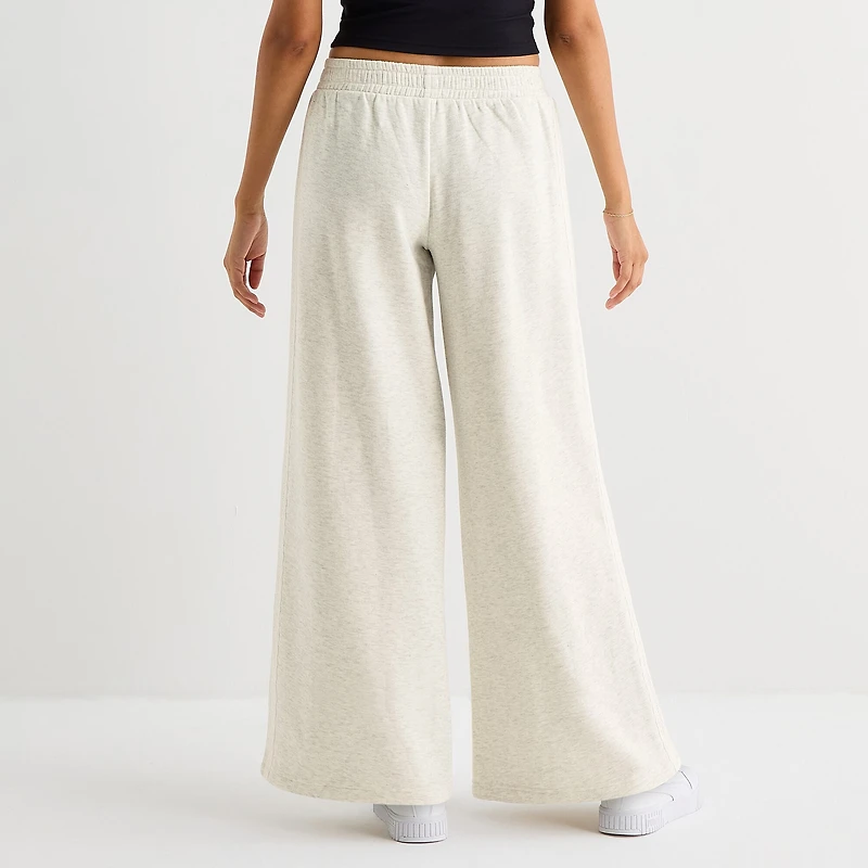 Arizona Womens Juniors Straight Fleece Sweatpant