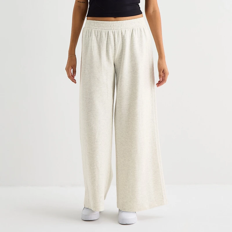 Arizona Womens Juniors Straight Fleece Sweatpant