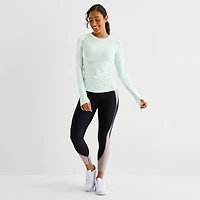 Xersion Womens Crew Neck Long Sleeve Active T-Shirt