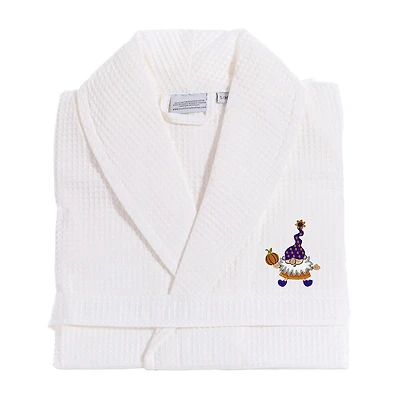 Linum Home Textiles Halloween Waffle Weave Bathrobe Unisex Adult Long Sleeve Length Robe