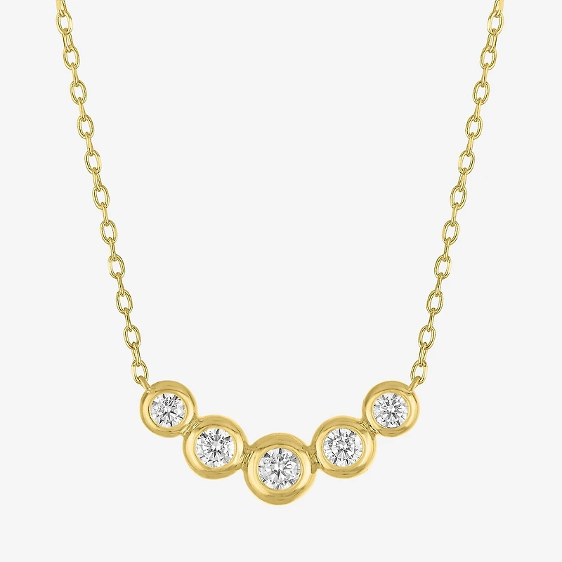Diamond Addiction (G-H / Si2-I1) Womens 1/3 CT. T.W. Lab Grown White Diamond 10K Gold 18 Inch Pendant Necklace