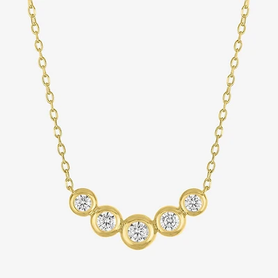 Diamond Addiction (G-H / Si2-I1) Womens 1/3 CT. T.W. Lab Grown White Diamond 10K Gold 18 Inch Pendant Necklace