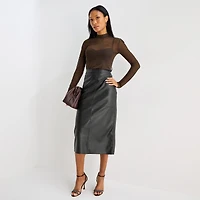 Worthington Womens Mock Neck Long Sleeve Blouse