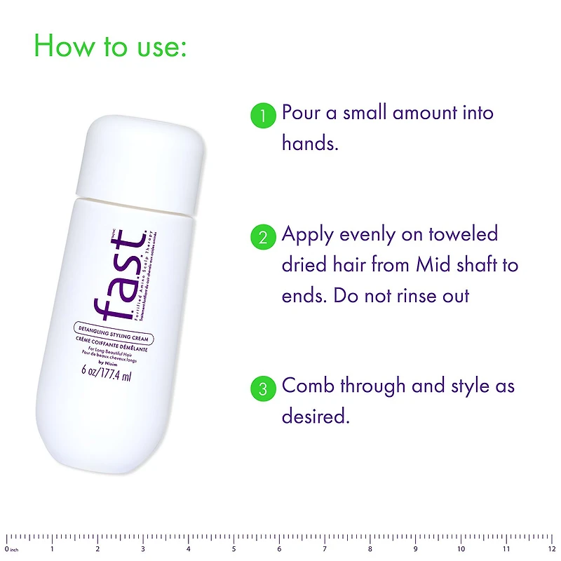 F.A.S.T™ Detangling Styling Cream 3 Oz Hair Cream 6 oz