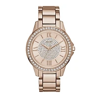Relic By Fossil Womens Rose Goldtone Stainless Steel Bracelet Watch Zr12178