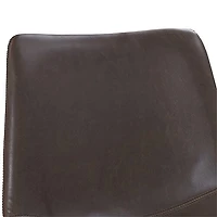2-pc. Faux Leather Kitchen Counter Stools