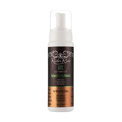 Rucker Roots Ginger Turnip Carrot Texture Styling Hair Mousse 8 oz.