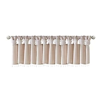 Madison Park Natalie 50"W X 26"L Lightweight Twisted Tab Top Tailored Valance