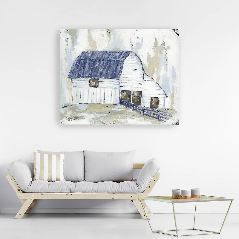 Lumaprints Spring Joy Farm (Blue) Giclee Canvas Art