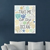 Lumaprints Under Seas Treasures Iv Gold Neutral Giclee Canvas Art