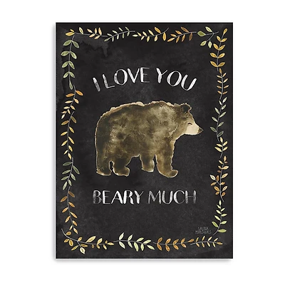 Lumaprints Woodland Whimsy Vii Black Giclee Canvas Art
