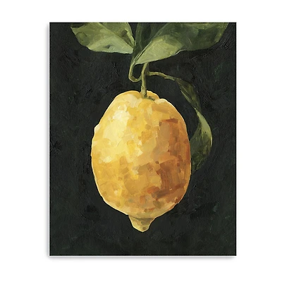 Lumaprints Dark Lemon I Giclee Canvas Art