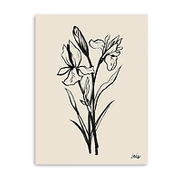 Lumaprints Iris Sketch I Giclee Canvas Art