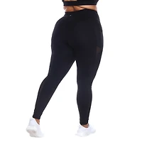 White Mark Womens High Rise 28" Plus Full Length Leggings