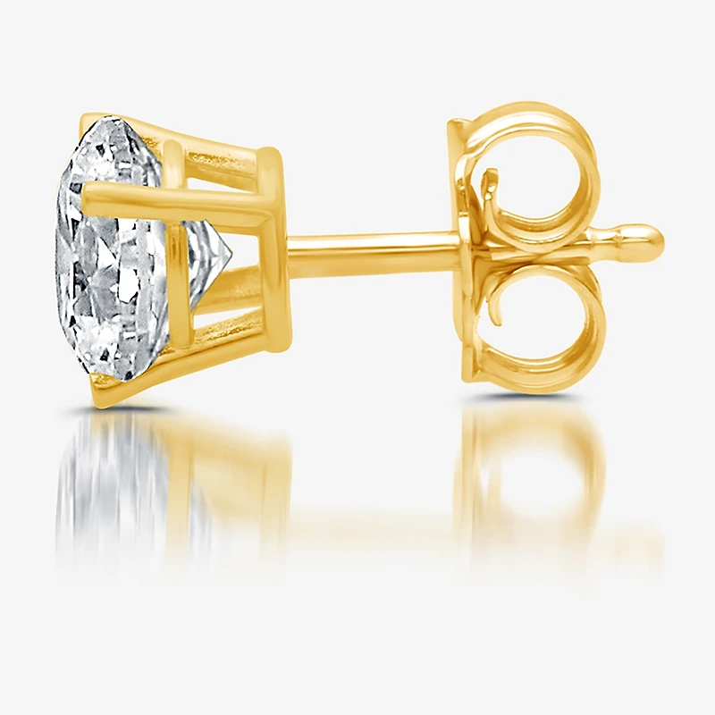 Classic Collection 1/2 CT. T.W. Natural White Diamond 10K Gold 5.2mm Single Earring