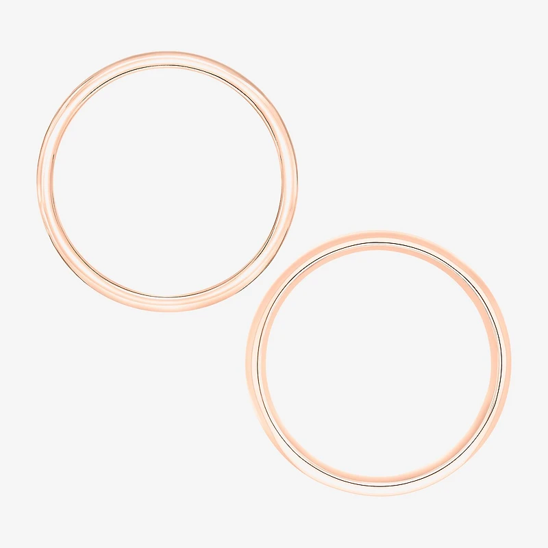 Unisex Adult 10K Gold Wedding Ring Set