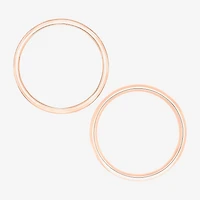 Unisex Adult 10K Gold Wedding Ring Set