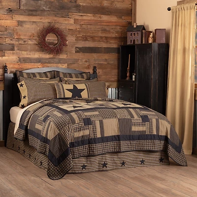 VHC Brands Country Check Star Reversible Quilt