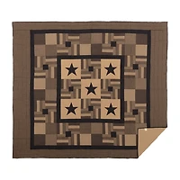 VHC Brands Country Check Star Reversible Quilt