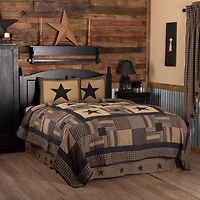 VHC Brands Country Check Star Reversible Quilt Set