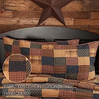 VHC Brands Patriotic Patch Pillow Sham