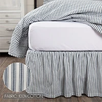 VHC Brands Sawyer Mill Stripe 16" Bed Skirt