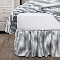 VHC Brands Sawyer Mill Stripe 16" Bed Skirt