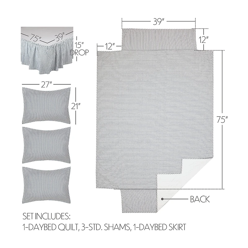 VHC Brands Sawyer Mill Patch 5-pc. Reversible Quilt Set