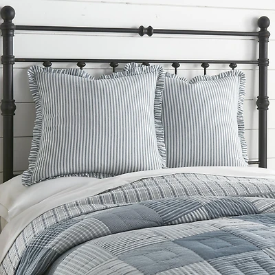VHC Brands Sawyer Mill Stripe Euro Sham