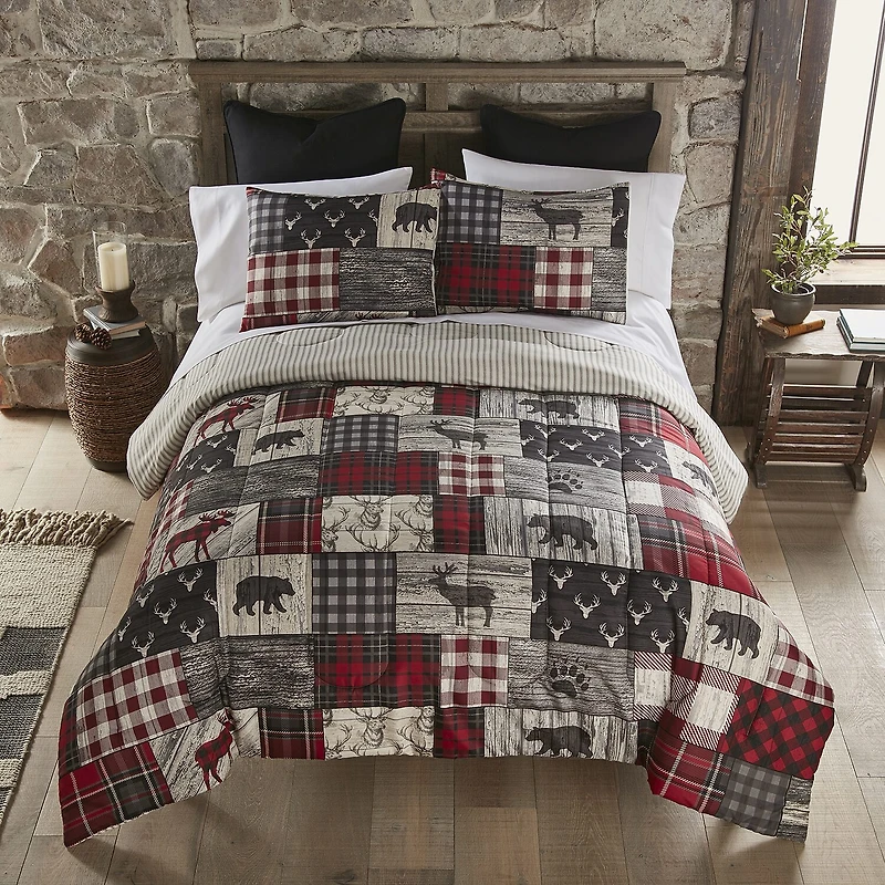 Your Lifestyle By Donna Sharp Timber 3-pc. Midweight Reversible Comforter Set